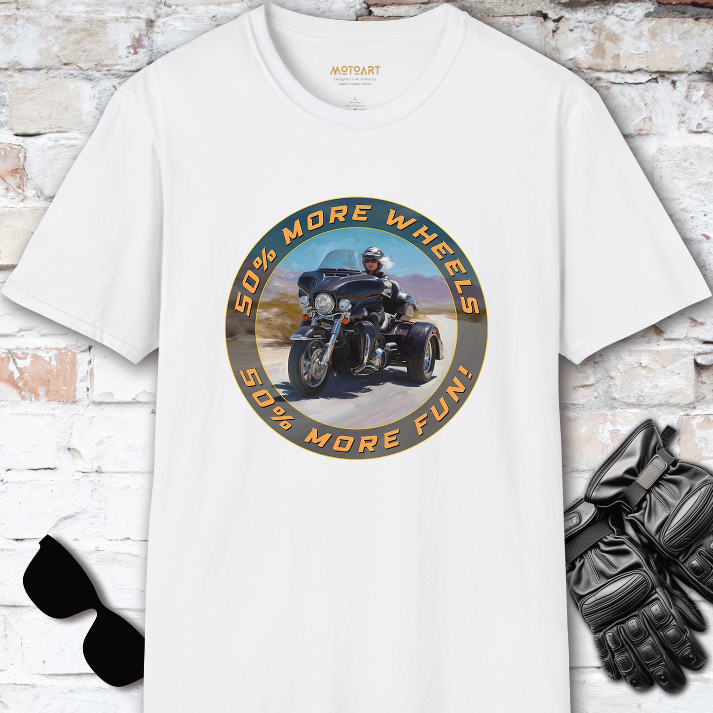 TRI GLIDE - 50% more wheels, 50% more fun, Unisex T shirt
