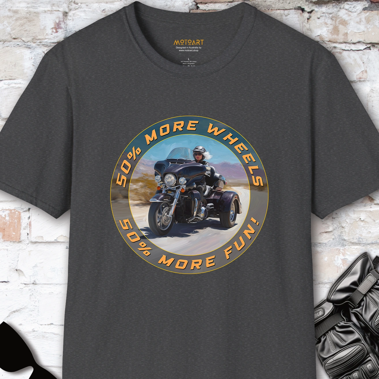 TRI GLIDE - 50% more wheels, 50% more fun, Unisex T shirt