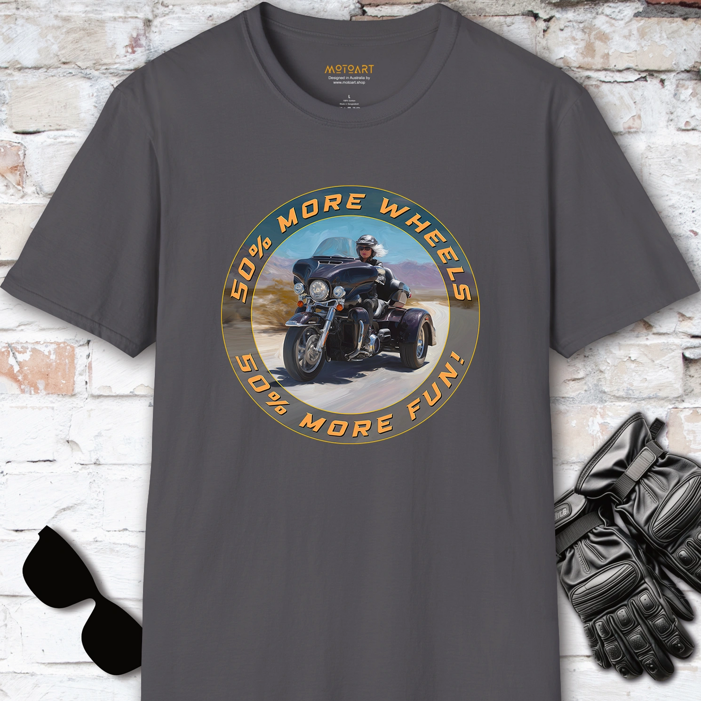 TRI GLIDE - 50% more wheels, 50% more fun, Unisex T shirt