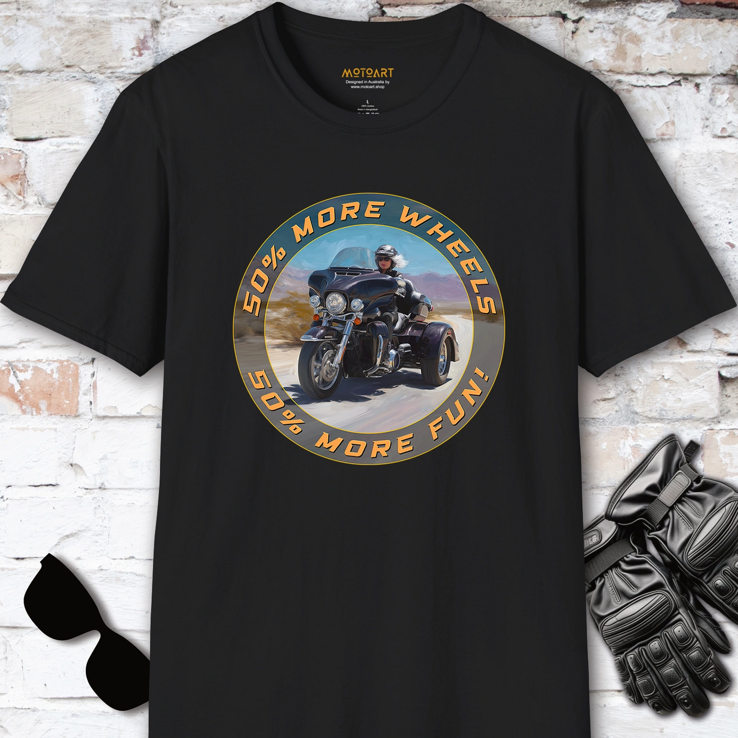 TRI GLIDE - 50% more wheels, 50% more fun, Unisex T shirt