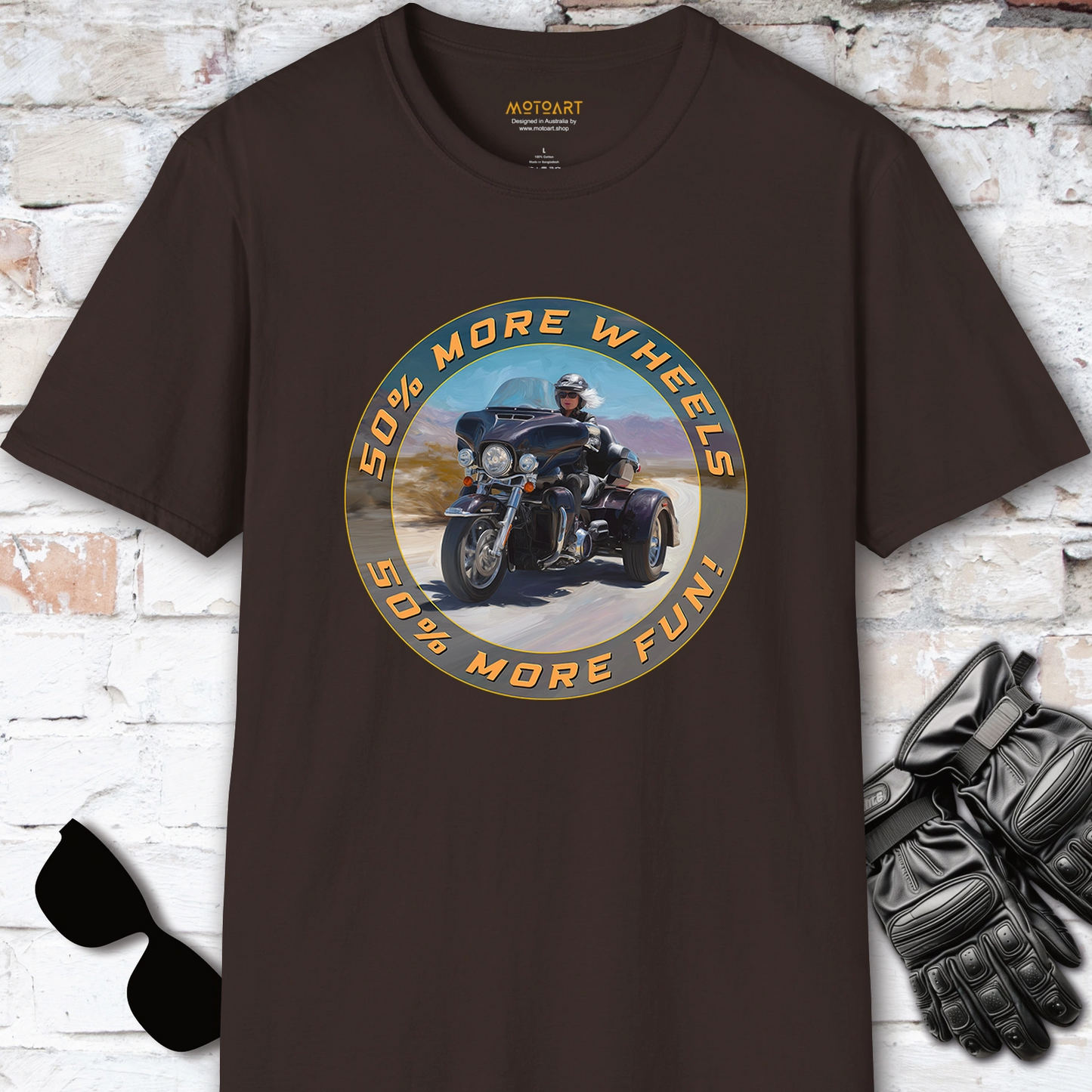 TRI GLIDE - 50% more wheels, 50% more fun, Unisex T shirt