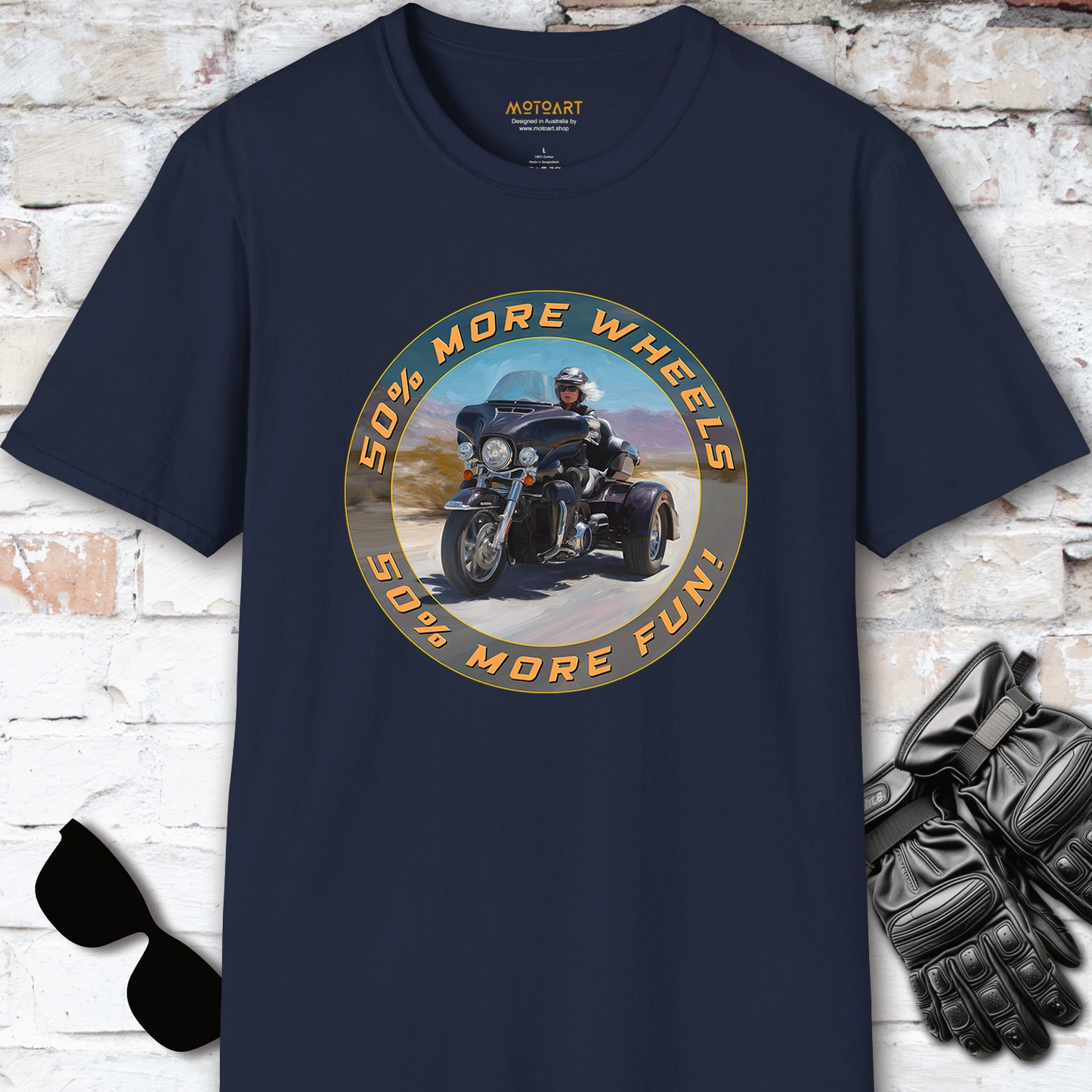 TRI GLIDE - 50% more wheels, 50% more fun, Unisex T shirt