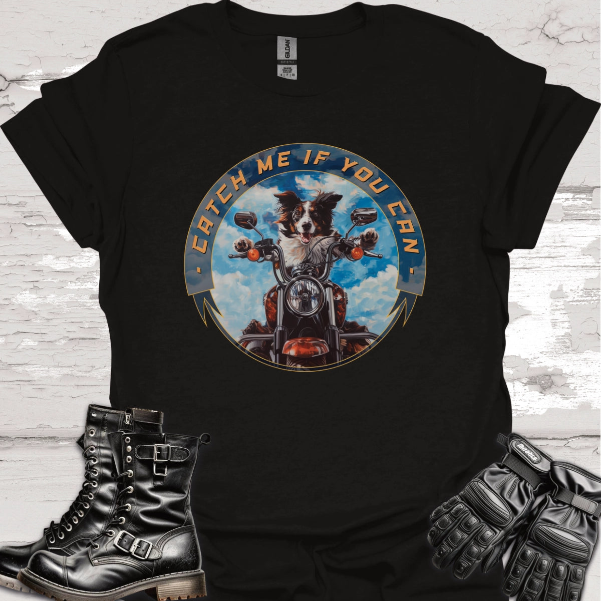 Border Collie/Australian Collie 'Catch me if you can' Unisex T-Shirt