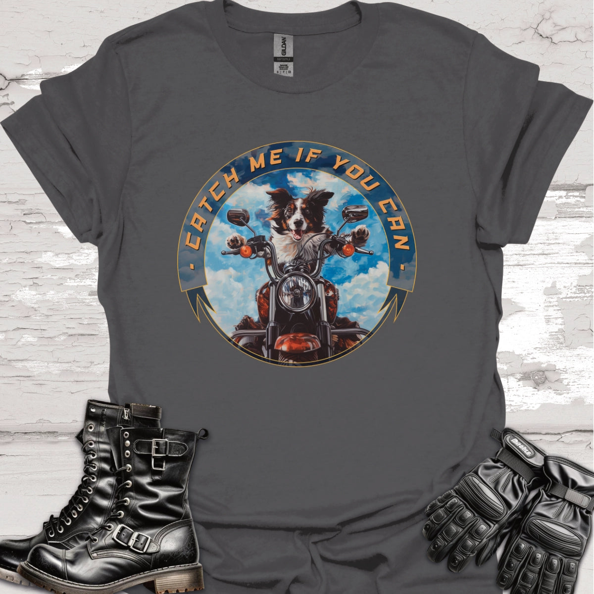 Border Collie/Australian Collie 'Catch me if you can' Unisex T-Shirt