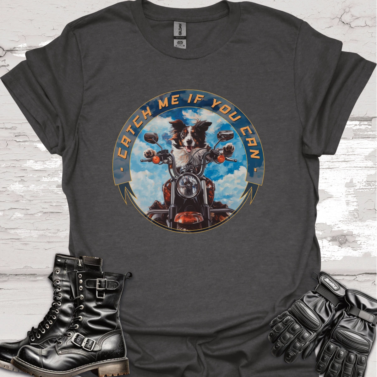 Border Collie/Australian Collie 'Catch me if you can' Unisex T-Shirt