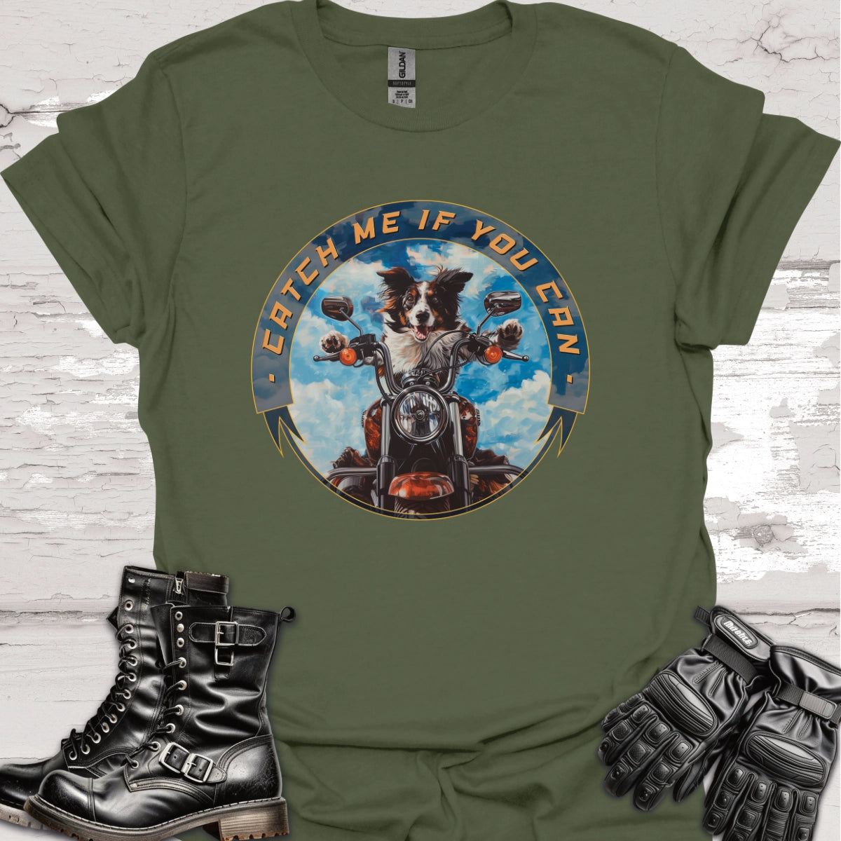 Border Collie/Australian Collie 'Catch me if you can' Unisex T-Shirt