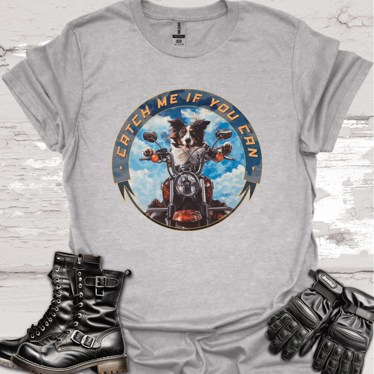 Border Collie/Australian Collie 'Catch me if you can' Unisex T-Shirt