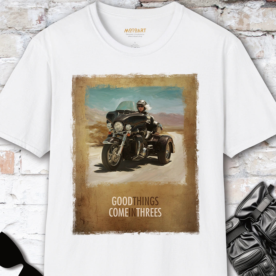 TRI GLIDE - Good things come in threes Unisex T shirt