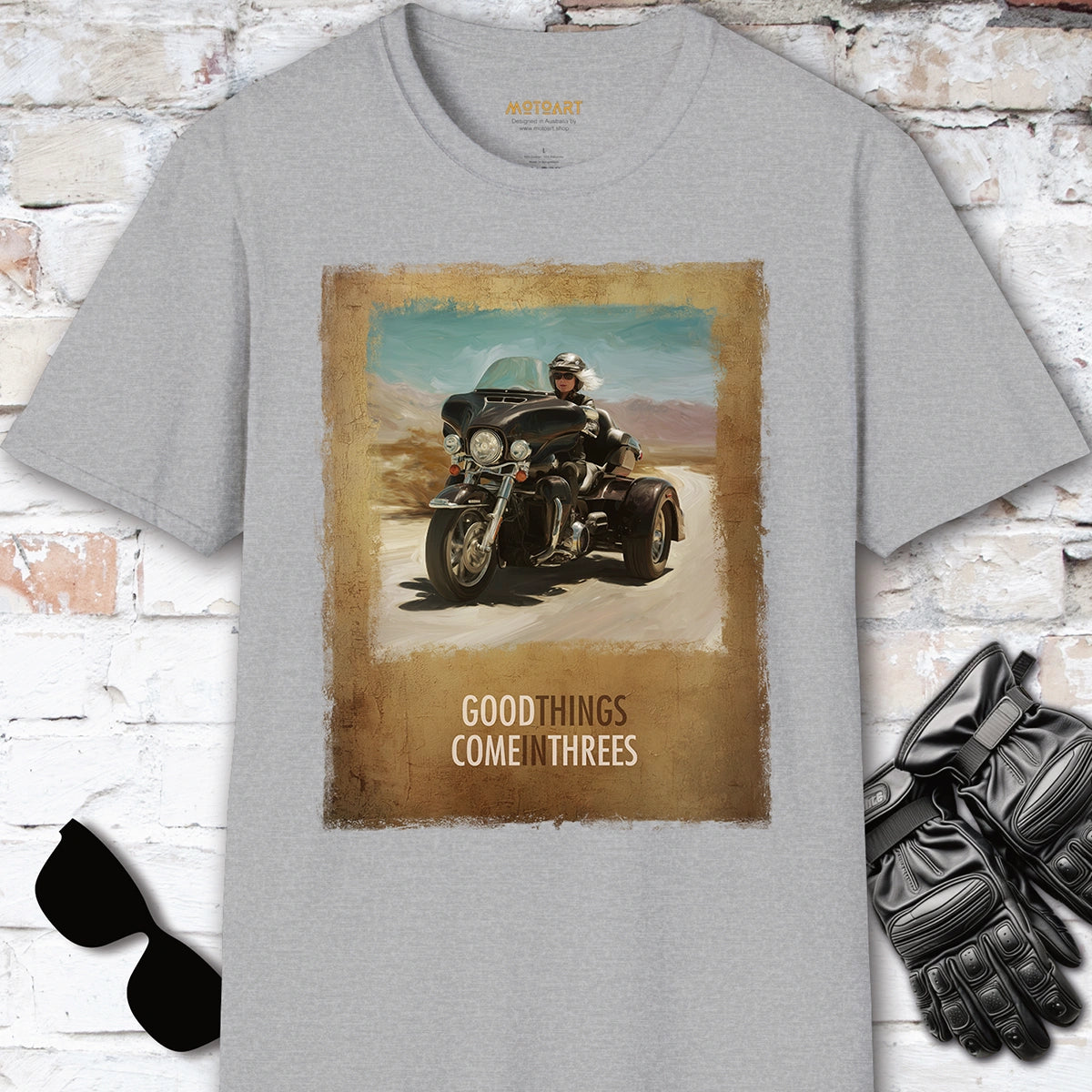TRI GLIDE - Good things come in threes Unisex T shirt