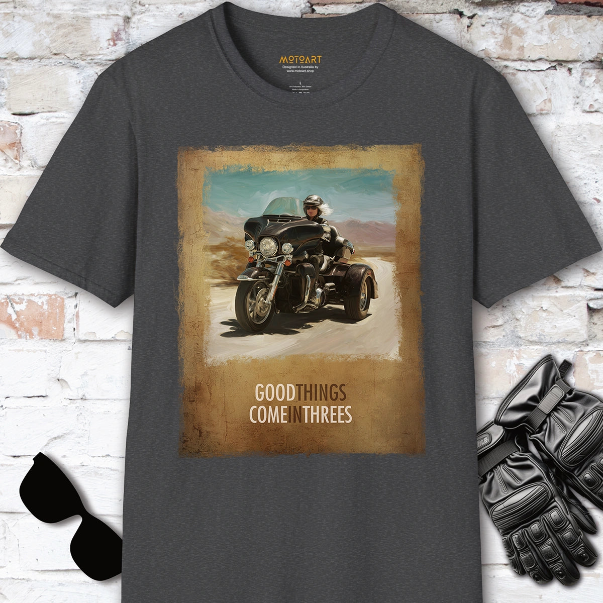 TRI GLIDE - Good things come in threes Unisex T shirt