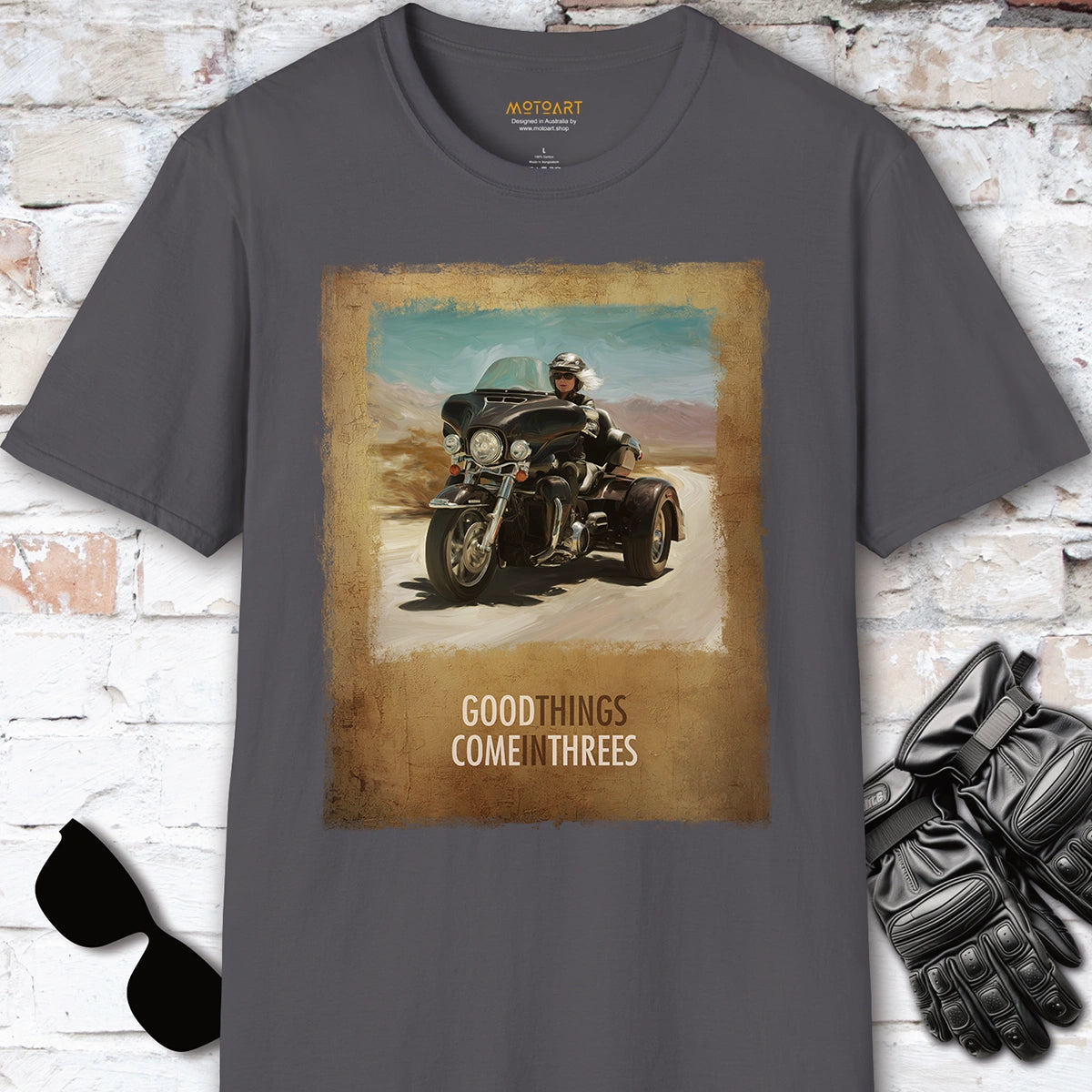 TRI GLIDE - Good things come in threes Unisex T shirt