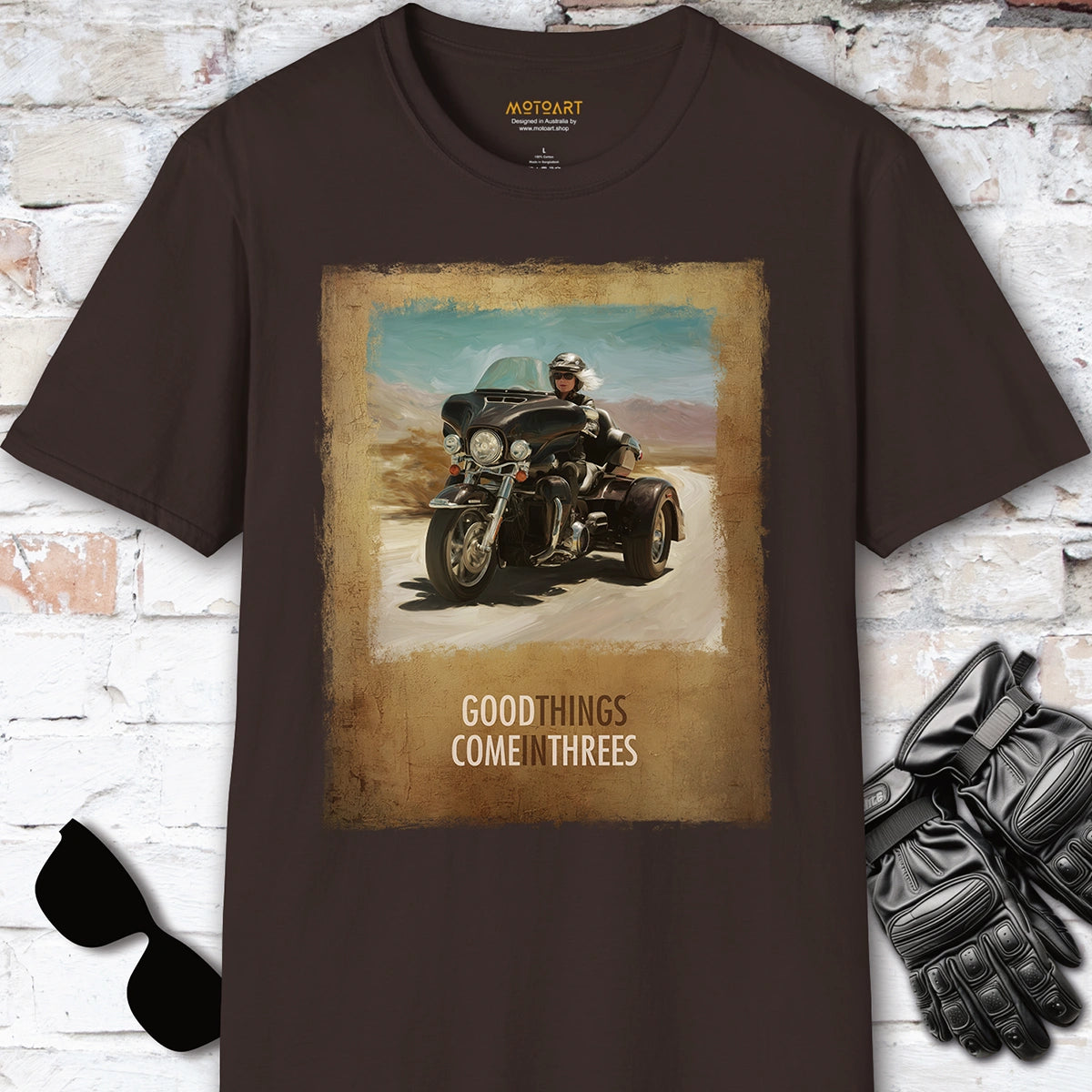 TRI GLIDE - Good things come in threes Unisex T shirt
