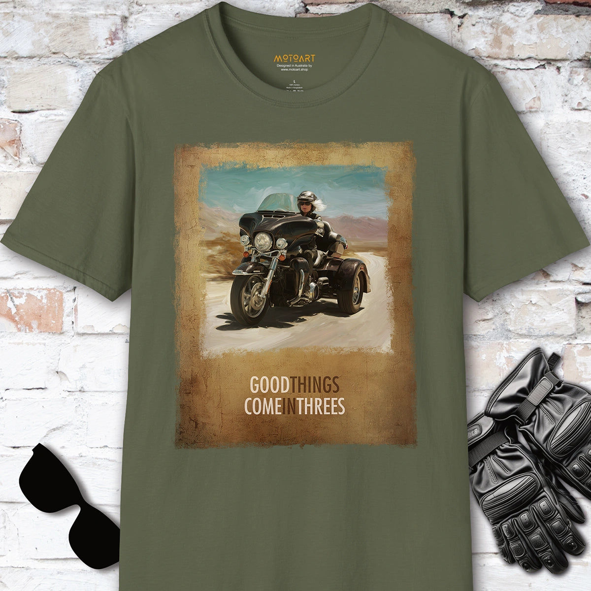 TRI GLIDE - Good things come in threes Unisex T shirt