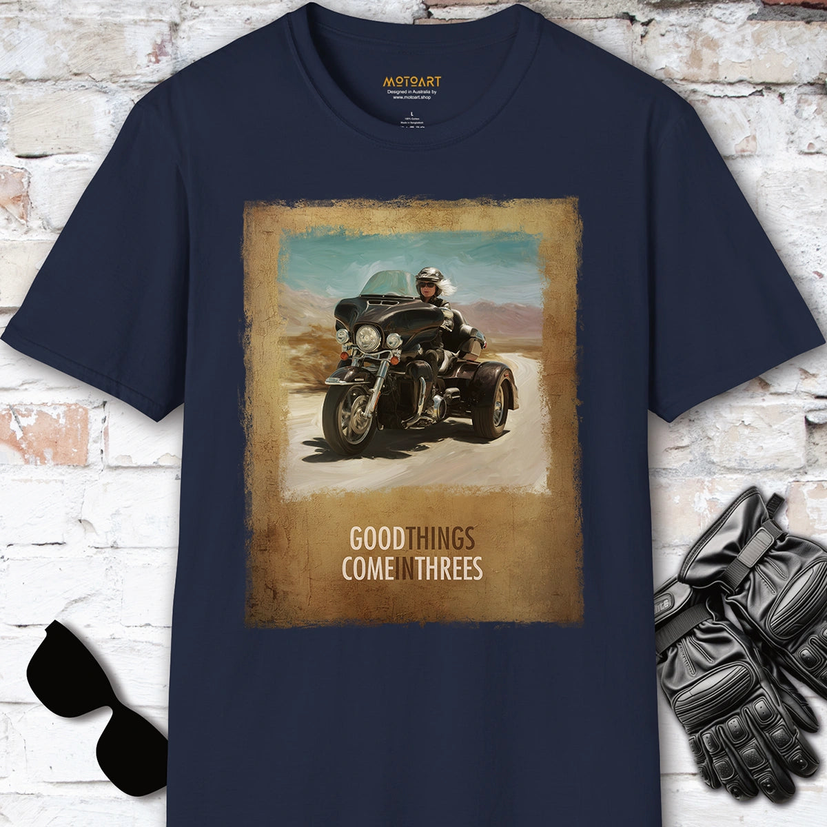 TRI GLIDE - Good things come in threes Unisex T shirt