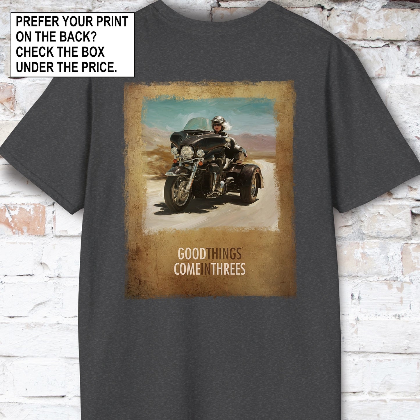 TRI GLIDE - Good things come in threes Unisex T shirt