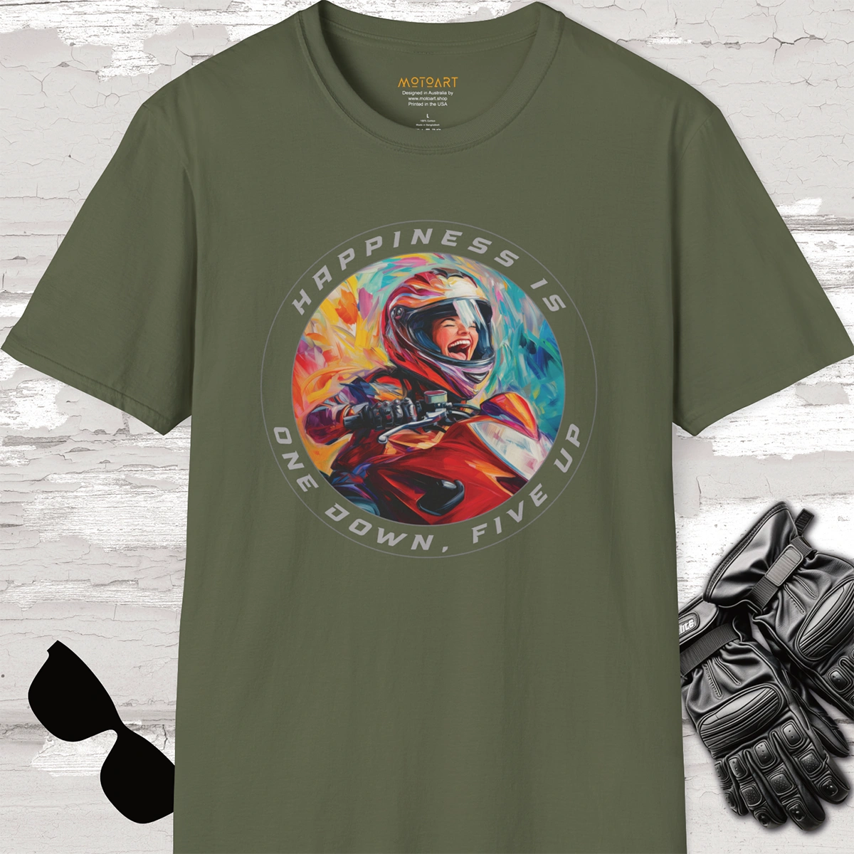 Happiness is one down five up #4 Unisex T shirt