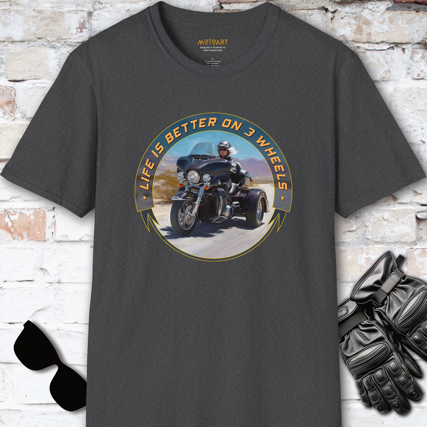 TRI GLIDE - Life is better on 3 wheels, Unisex T shirt