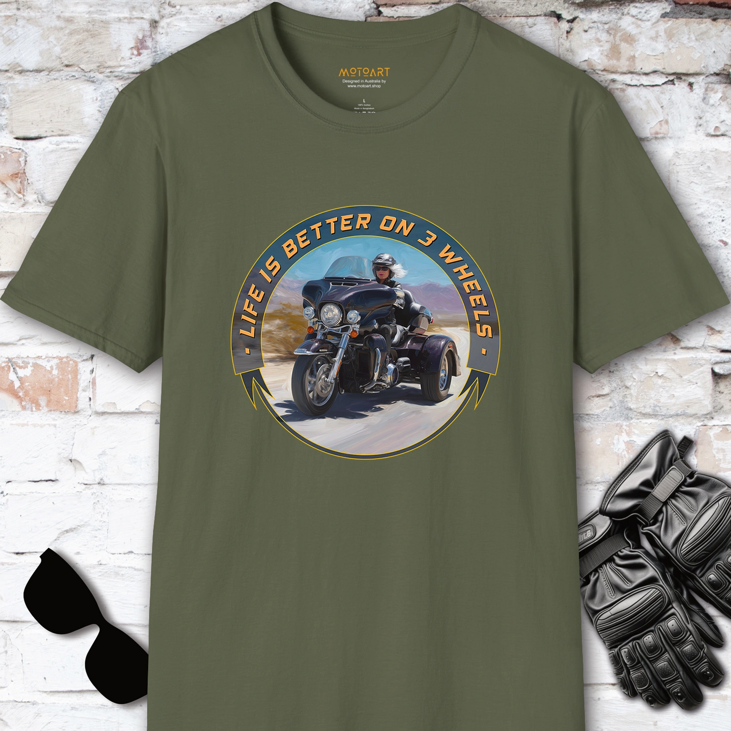 TRI GLIDE - Life is better on 3 wheels, Unisex T shirt