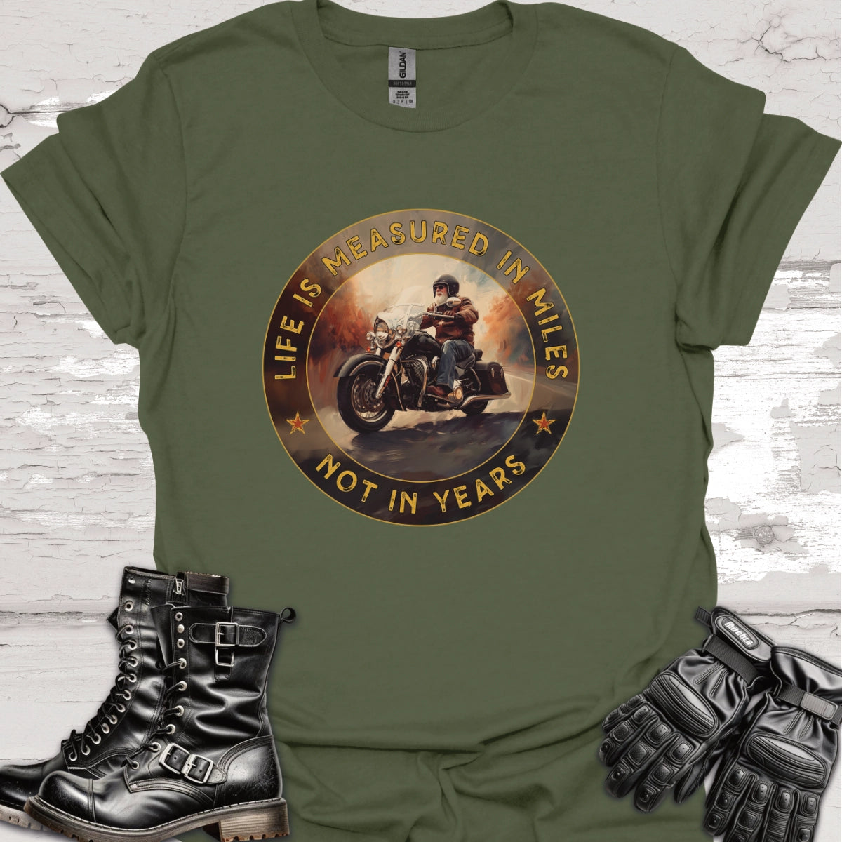 Life is Measured in Miles, Not Years, #1 Unisex T shirt
