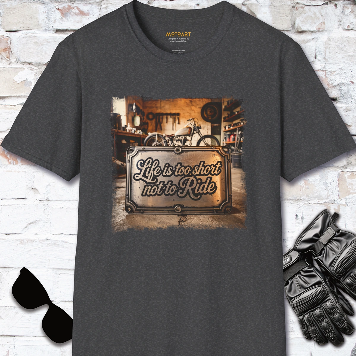 Life is too short not to ride #5, unisex T-Shirt