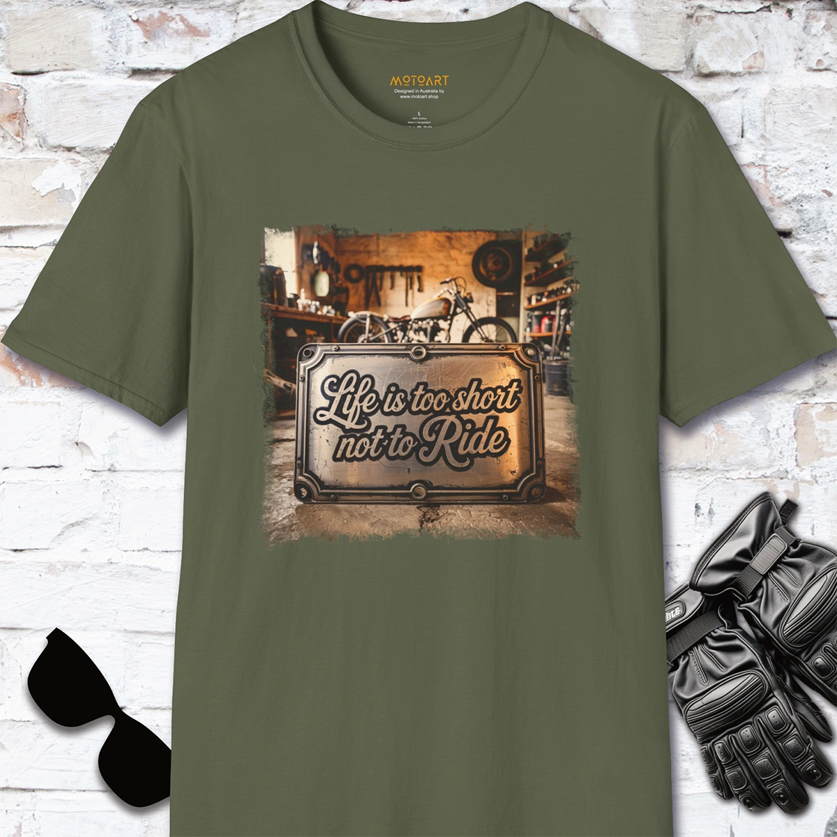 Life is too short not to ride #5, unisex T-Shirt