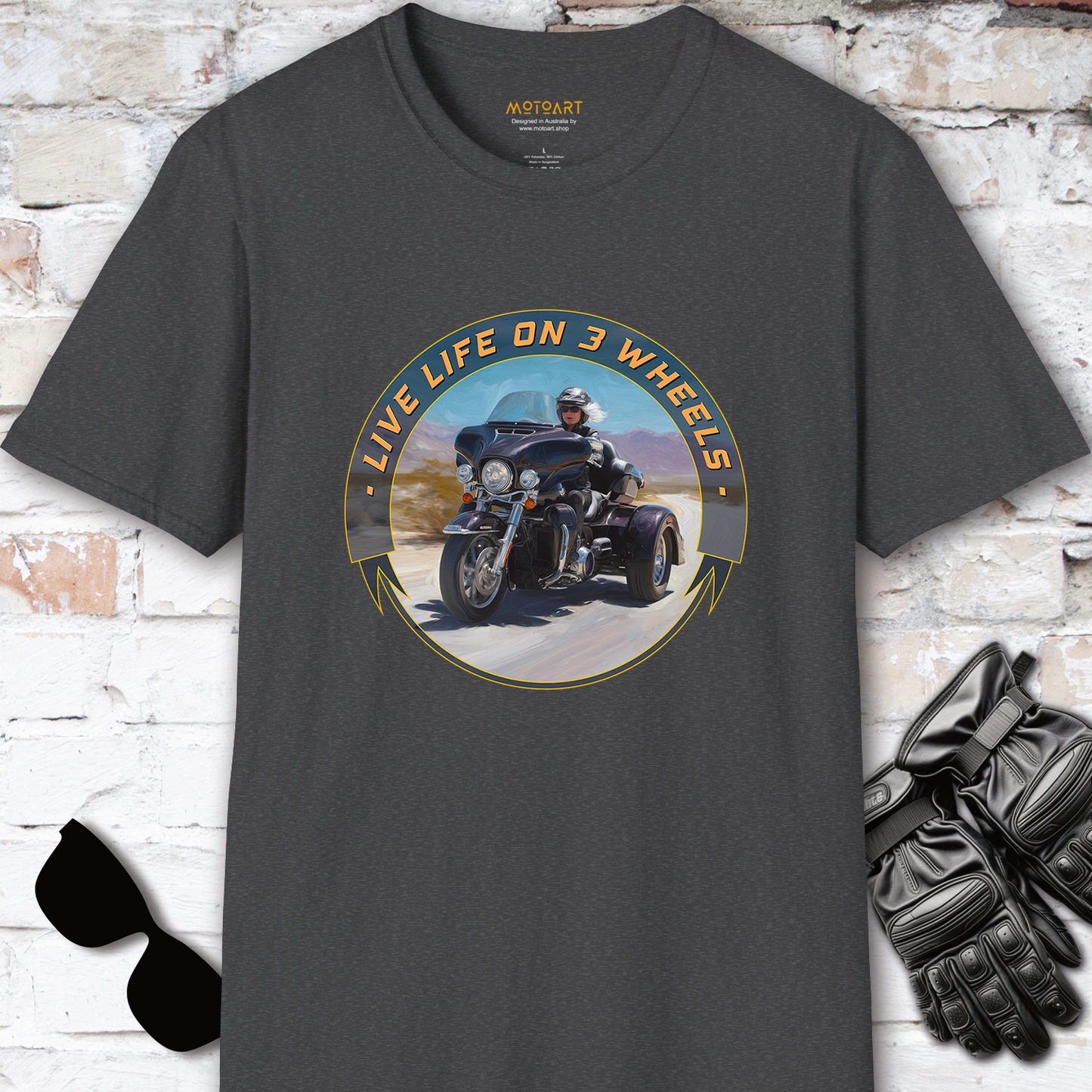 TRI GLIDE - Live life on 3 wheels, Unisex T shirt