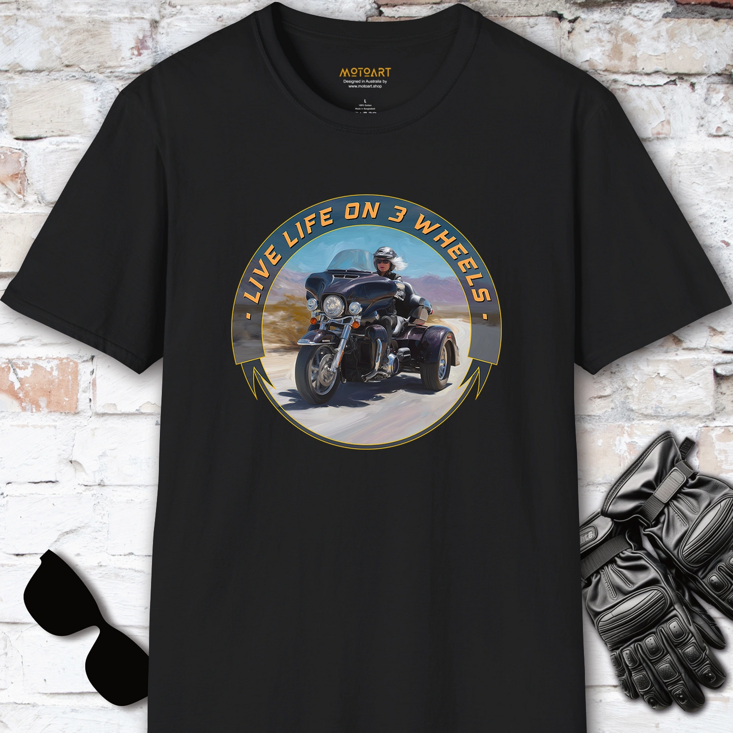 TRI GLIDE - Live life on 3 wheels, Unisex T shirt