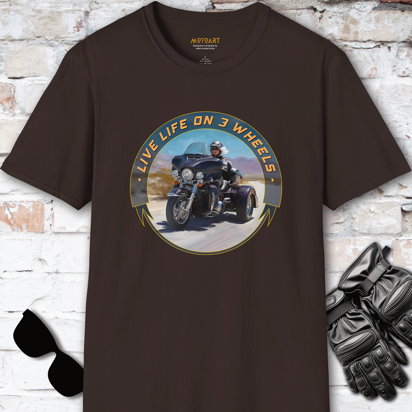TRI GLIDE - Live life on 3 wheels, Unisex T shirt