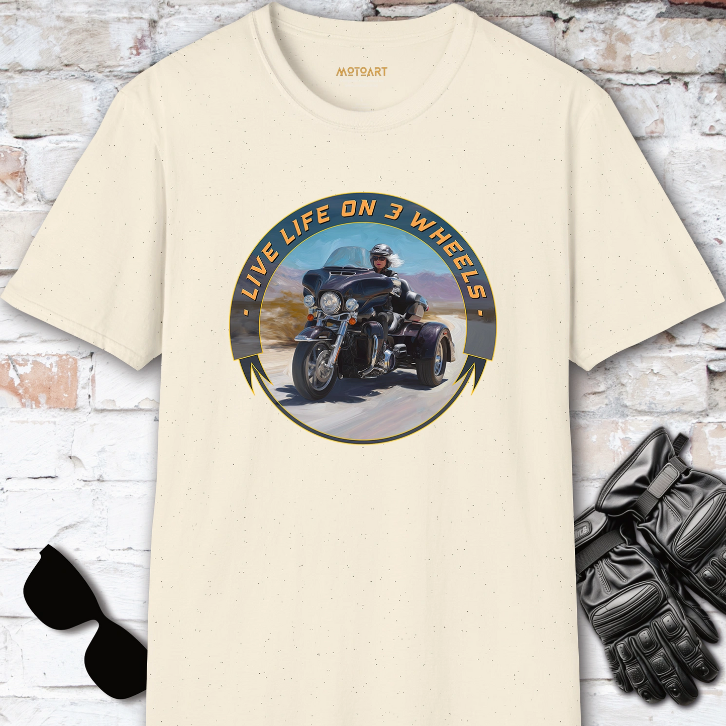TRI GLIDE - Live life on 3 wheels, Unisex T shirt