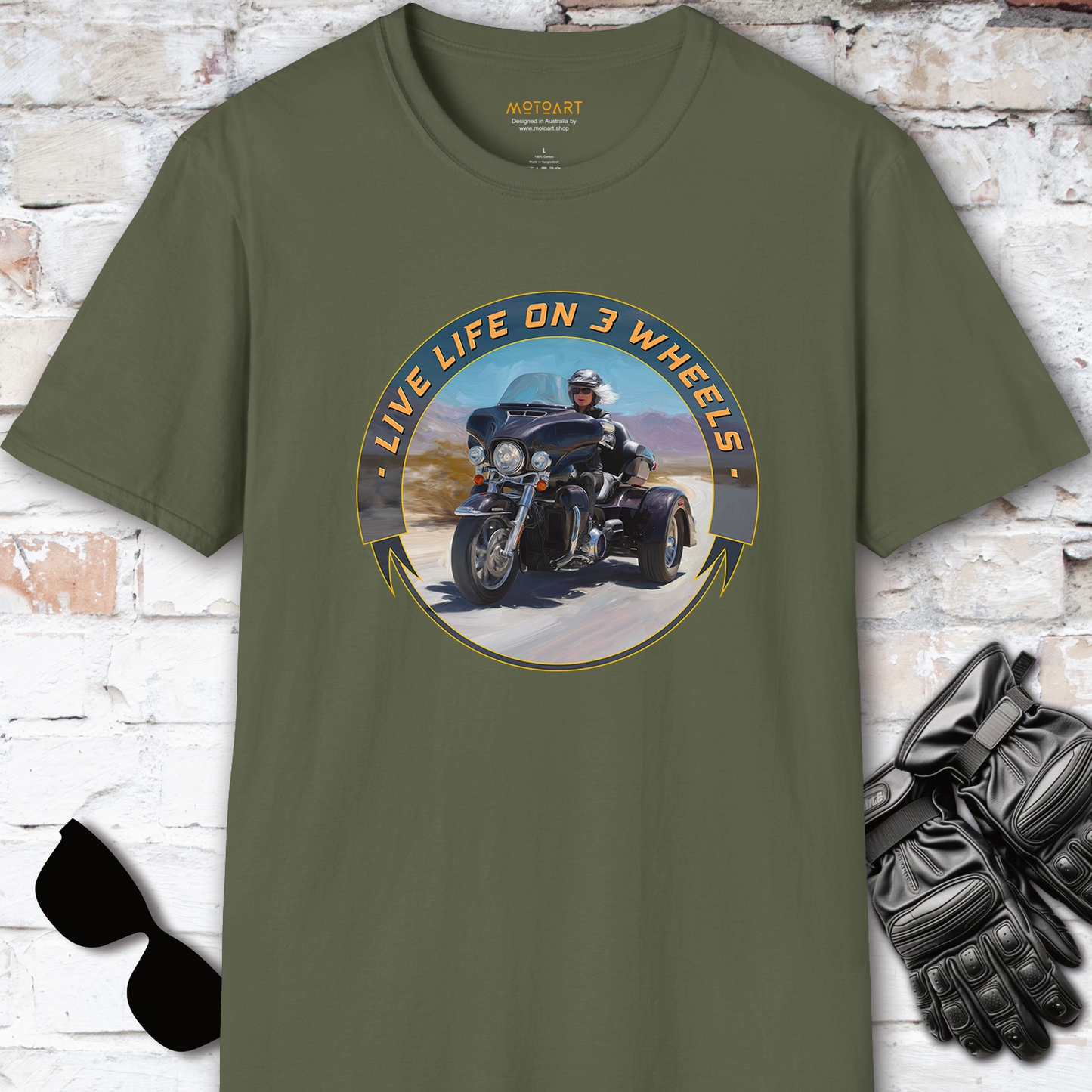 TRI GLIDE - Live life on 3 wheels, Unisex T shirt