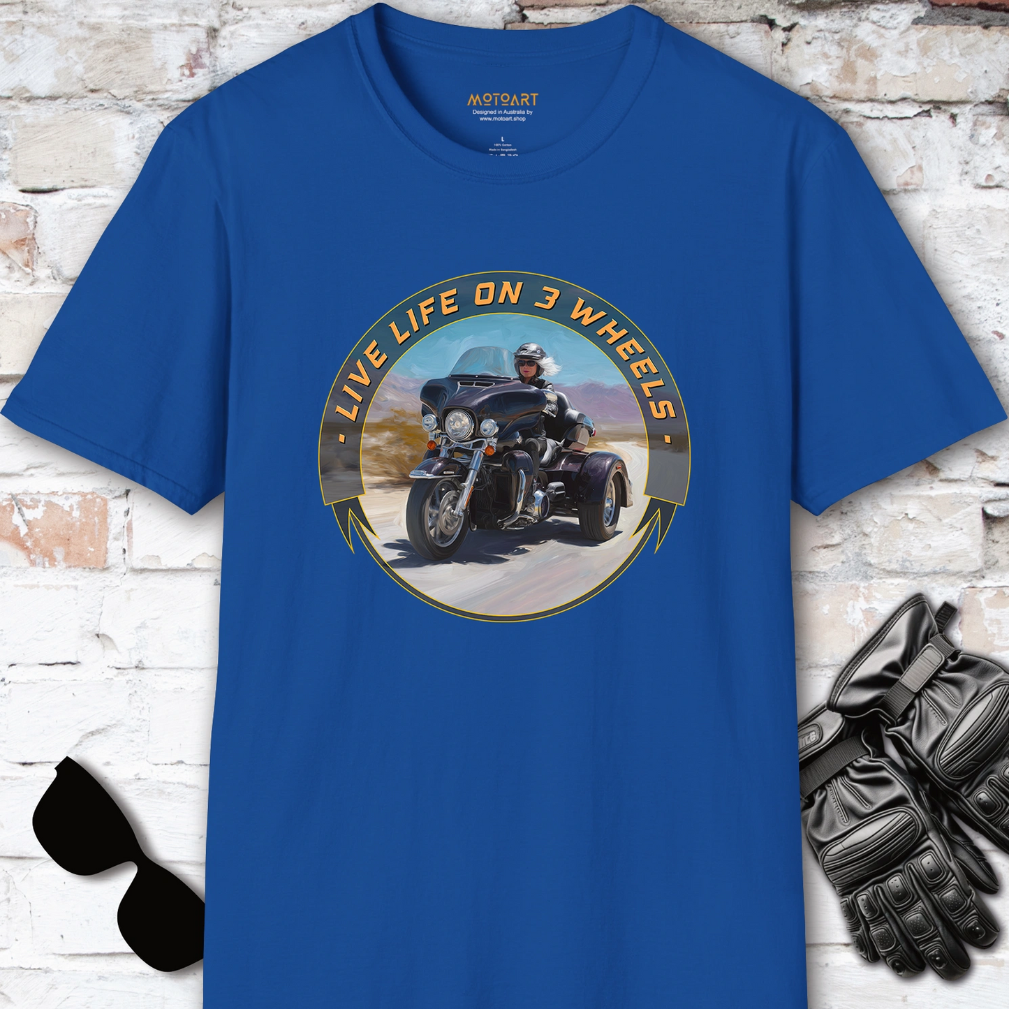 TRI GLIDE - Live life on 3 wheels, Unisex T shirt