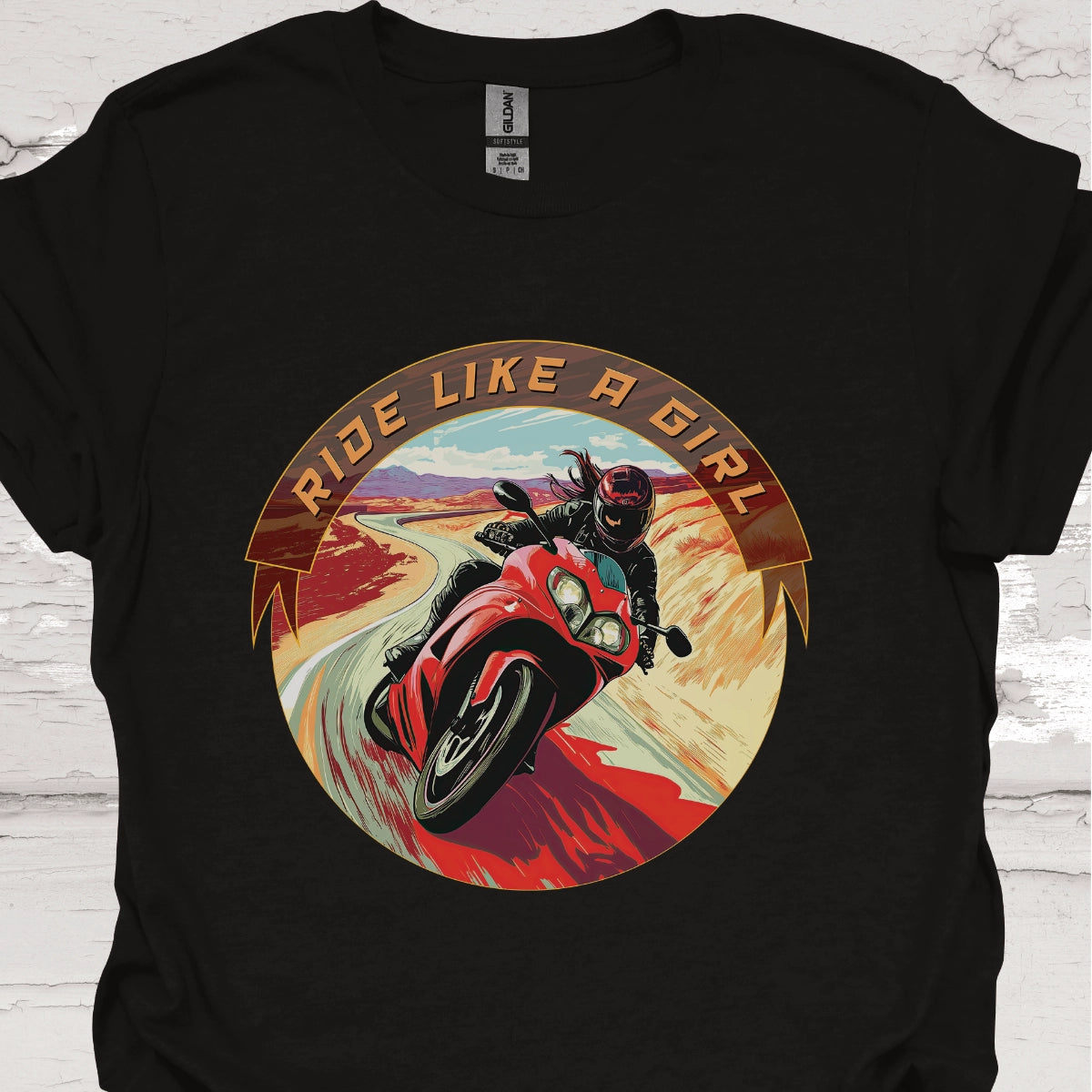 Ride like a Girl #8 Sport bike T-Shirt