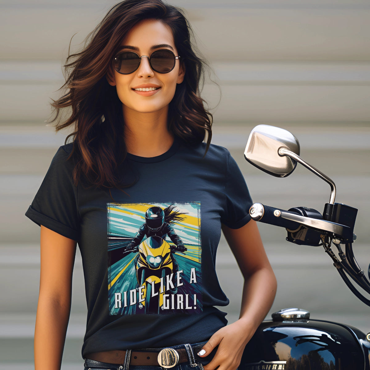 Ride like a Girl #15 Unisex Softstyle T-Shirt