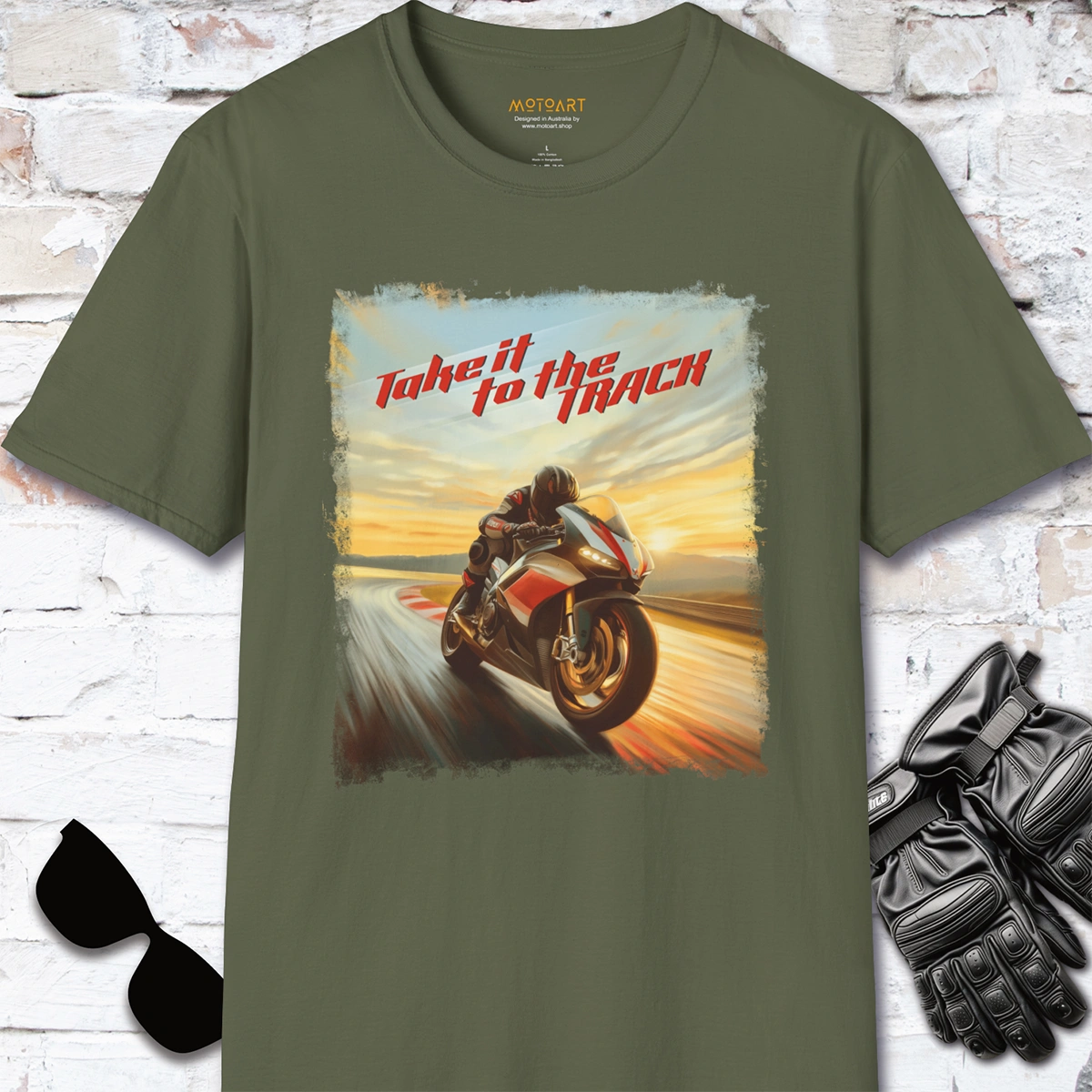 Take it to the Track, Men #3, unisex T-Shirt