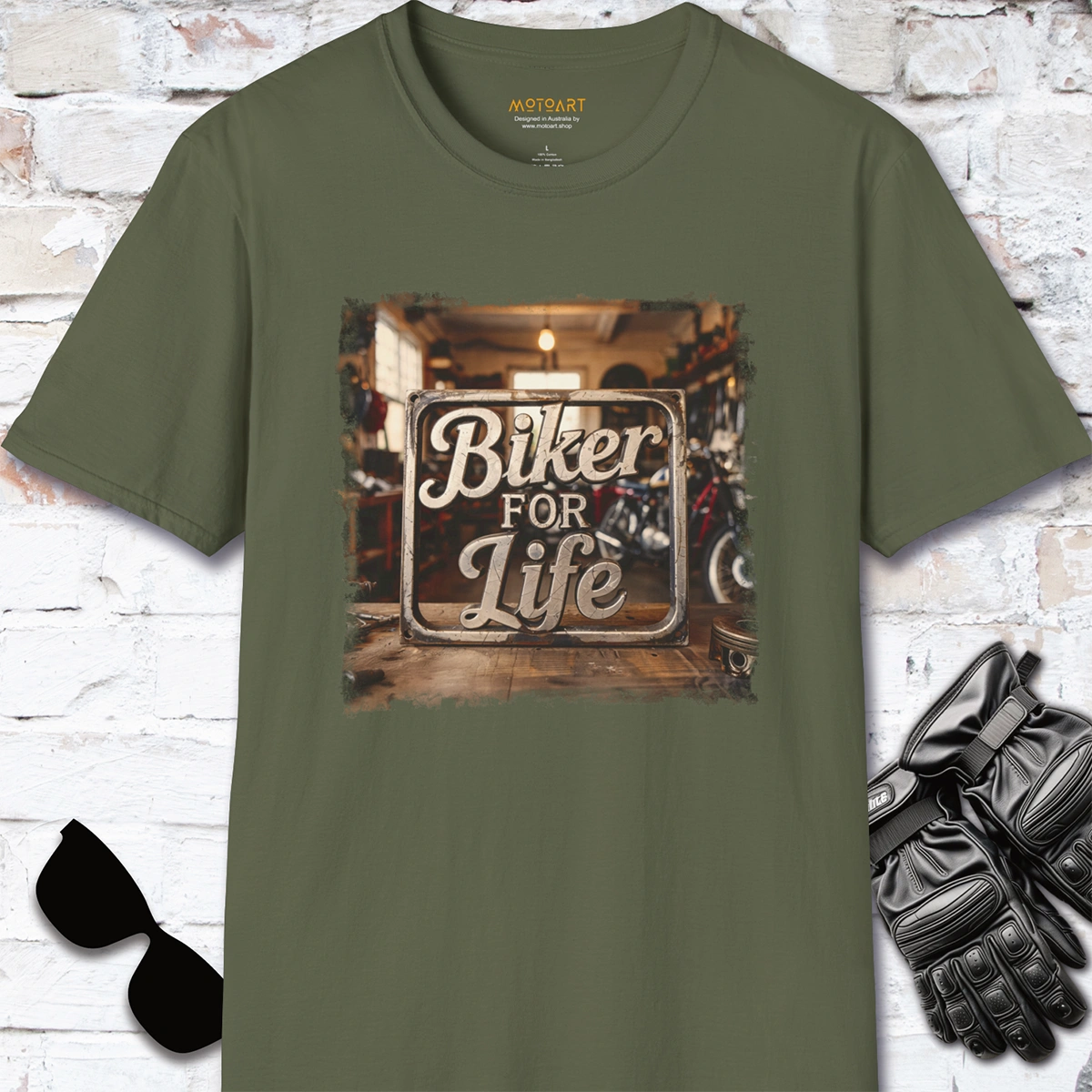 Biker for Life #5, unisex T-Shirt