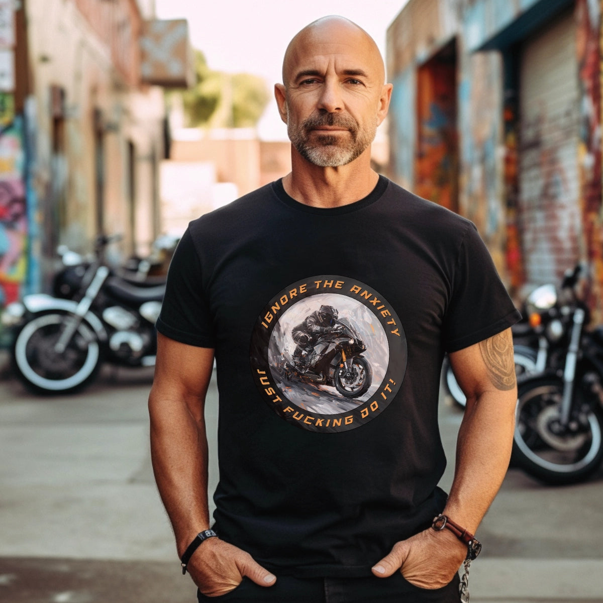 Ignore the Anxiety R1 Sport BikeUnisex T shirt