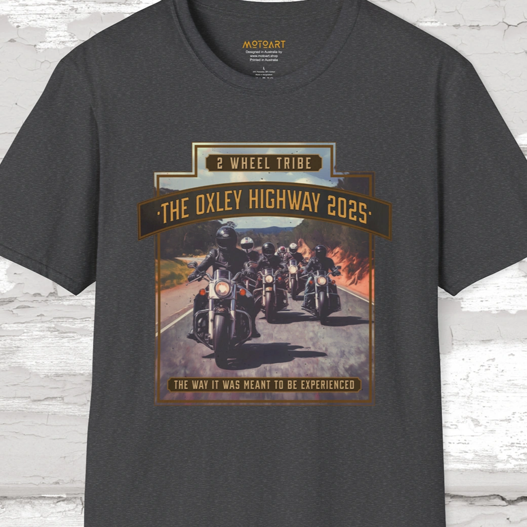2025 2 WHEEL TRIBE OXLEY HIGHWAY Unisex Softstyle T-Shirt