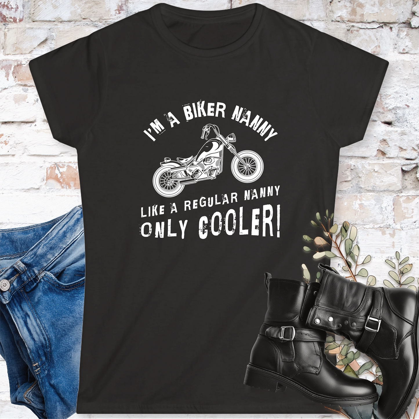 Biker Nanny Women's Softstyle Tee