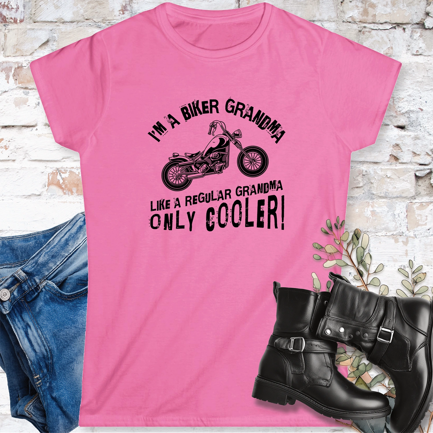 Biker Grandma Women's Softstyle Tee
