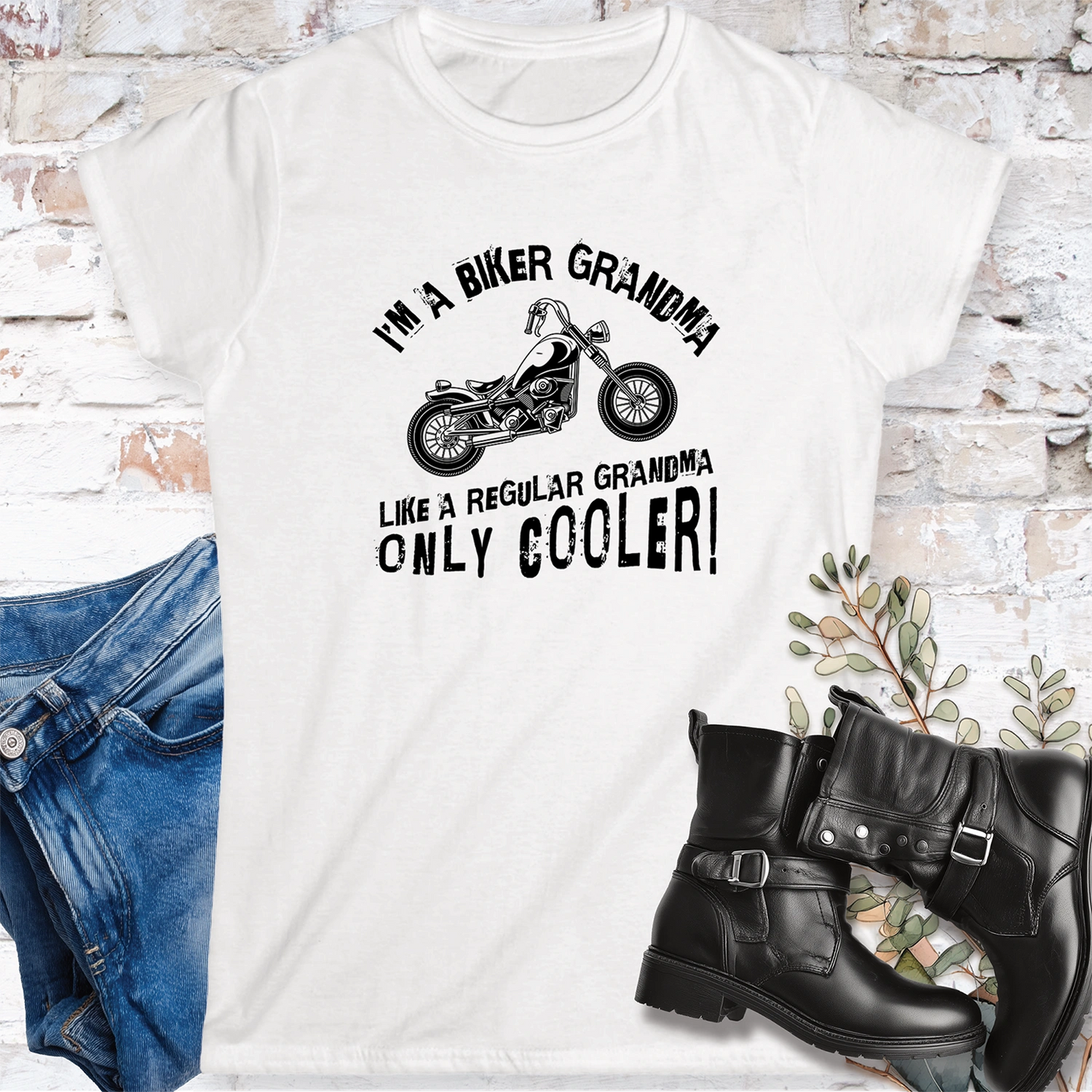 Biker Grandma Women's Softstyle Tee