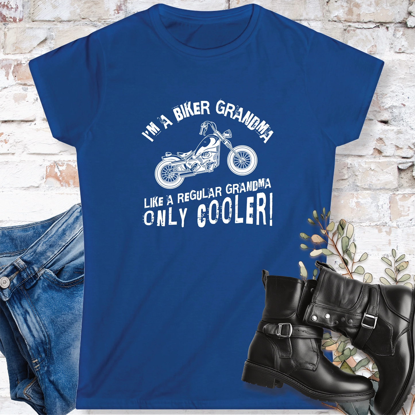 Biker Grandma Women's Softstyle Tee