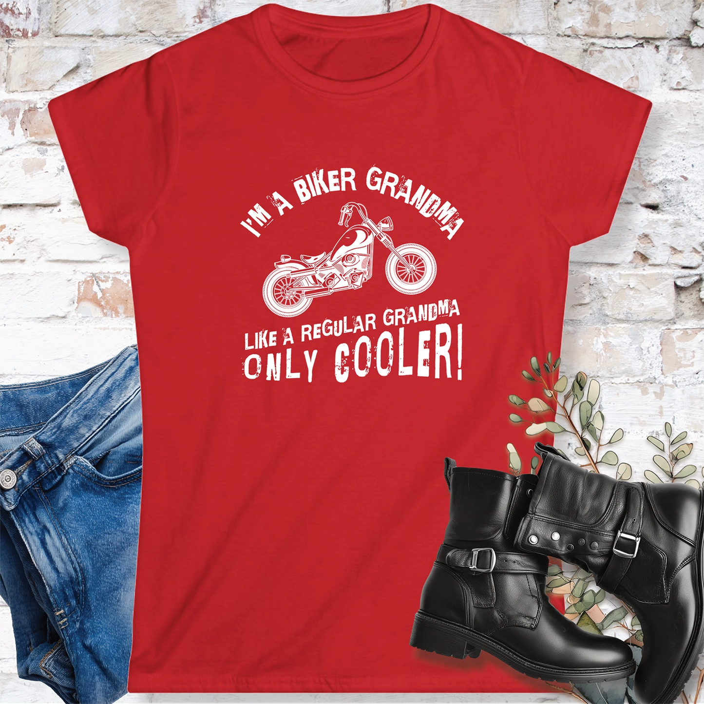 Biker Grandma Women's Softstyle Tee