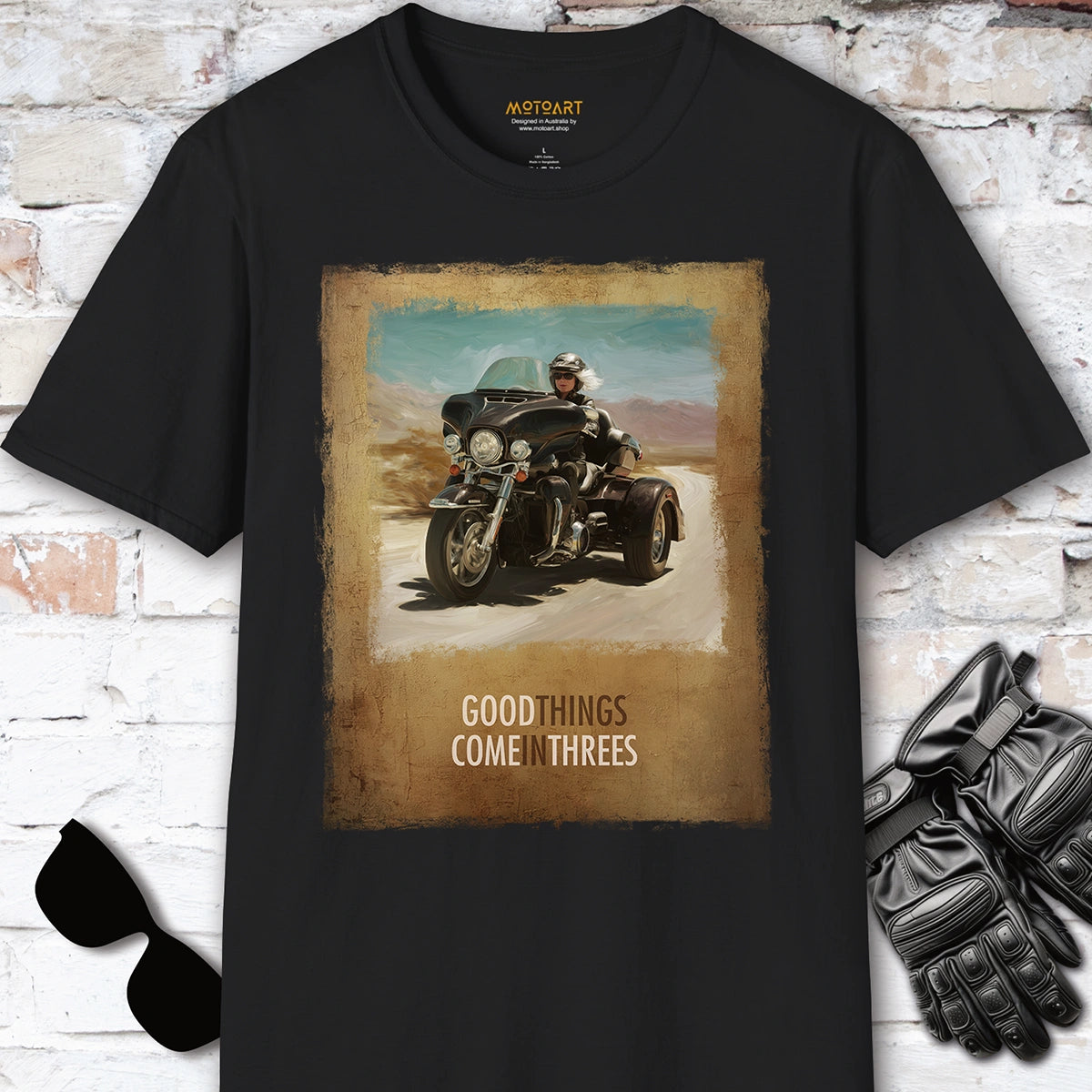 TRI GLIDE - Good things come in threes Unisex T shirt