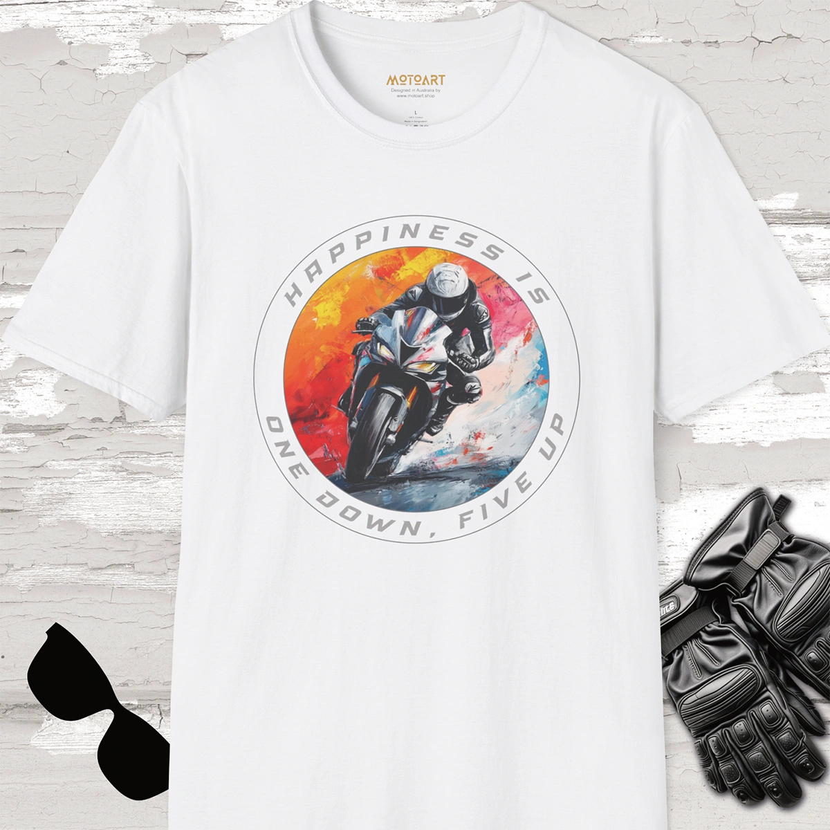 Happiness is one down five up #7 Unisex T shirt