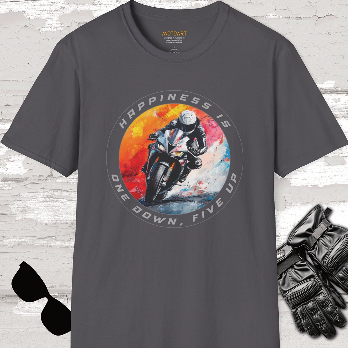 Happiness is one down five up #7 Unisex T shirt