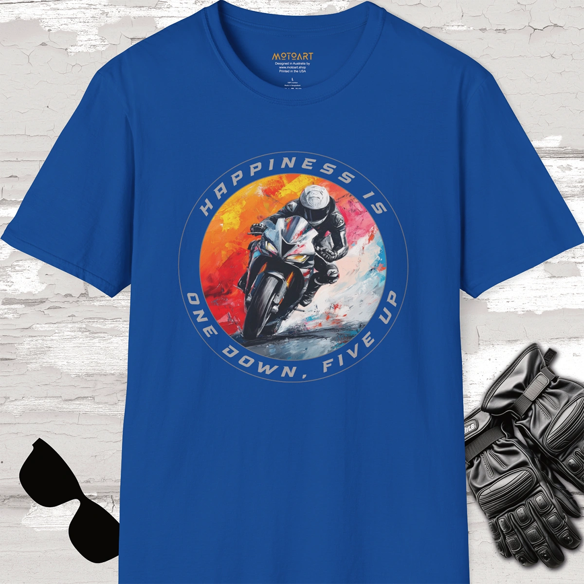 Happiness is one down five up #7 Unisex T shirt