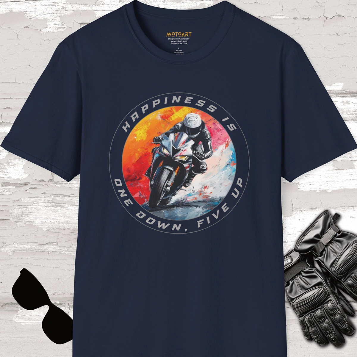 Happiness is one down five up #7 Unisex T shirt