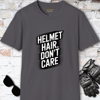 Helmet Hair, Don't Care #2 unisex T-Shirt