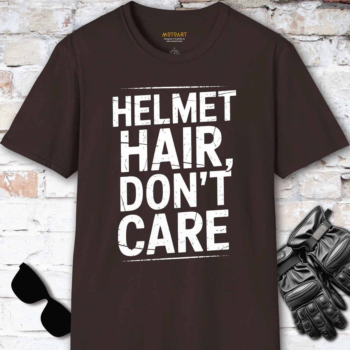 Helmet Hair, Don't Care #4 Women's & Men's T-Shirt