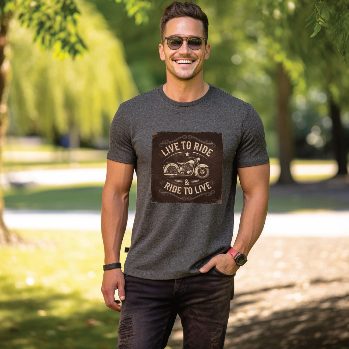 "Live to Ride, Ride to Live" #2 Unisex T shirt